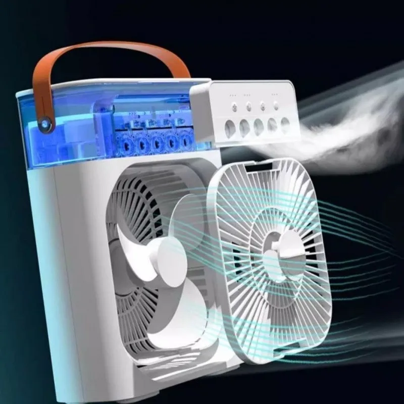 Usb Beş Delikli Su Sprey Fanı Bg-f4 3- Vites Tip-c Ile Güçlendirilmiş Düşük Gürültülü Enerji Verimli 10w Ev Ofis Masaüstü Öğrenci Soğutucusu 
